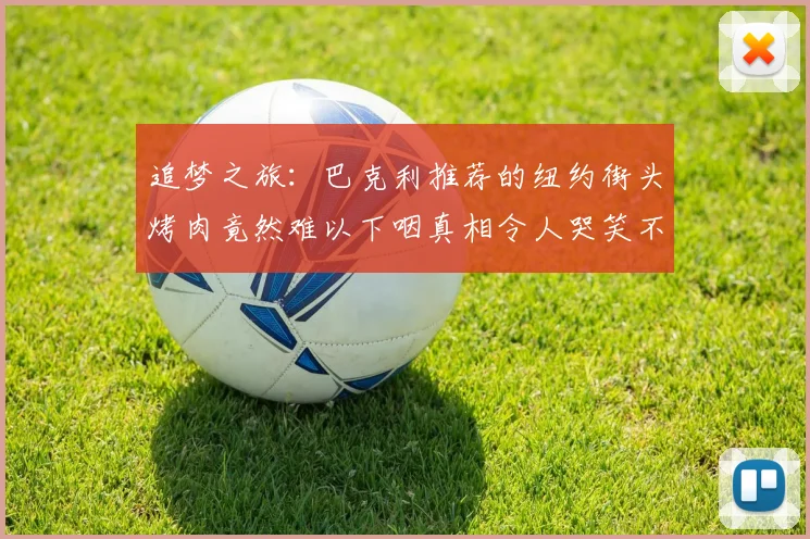 追梦之旅：巴克利推荐的纽约街头烤肉竟然难以下咽真相令人哭笑不得